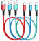 HOTNOW USB C Cable 0.5m 3Pieces, Short 50cm USB C Charger Cord 3A for iPhone 16 15, Galaxy S25 S24 S9 S8, Power Bank and Other Type c Devices