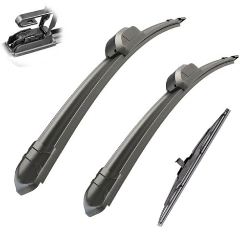 GZCSsm Scheibenwischer für Ford Fiesta 5 MK5 Hatchback 2003-2008,Auto Scheibenwischer Frontscheibe Scheibenwischerblätter Vorne Und Hinten Set