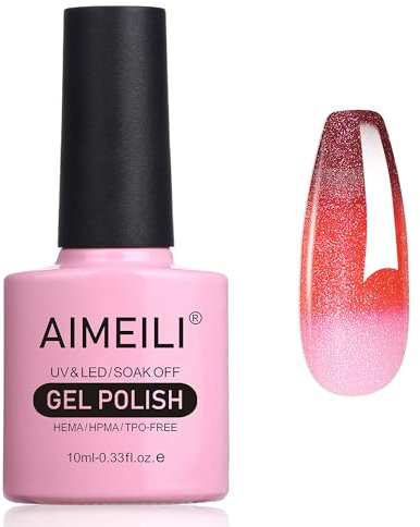 AIMEILI Chameleon Gel Nagellack Thermo Glanz Farbwechsel Soak-Off UV / LED Gellack für Nagelstudio, DIY Haus, einfach aufzutragen, 10ml - 001