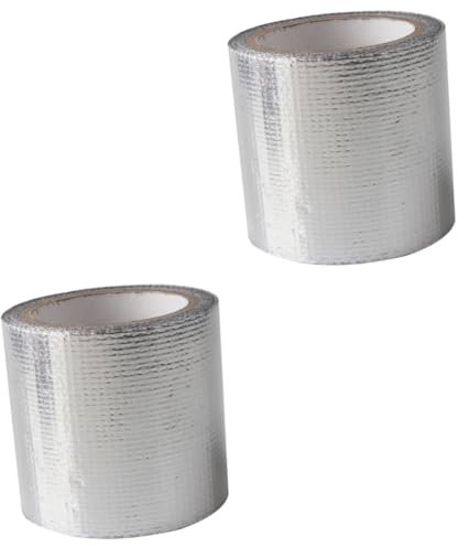 OUNONA 2pcs Rc Car Shell Tape Aluminum Reinforced Silver Adhesive Heat Shield Insulation
