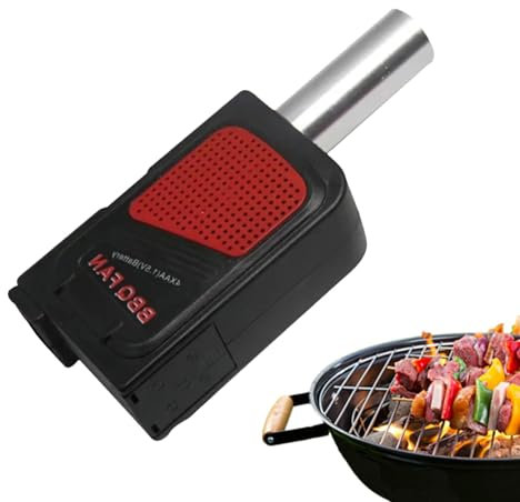 Ventilador de parrilla de carbón | Soplador de aire para parrilla | Oxigenador de parrilla de carbón, ventilador de barbacoa eléctrico de mano, ventilador portátil de picnic para barbacoa al aire