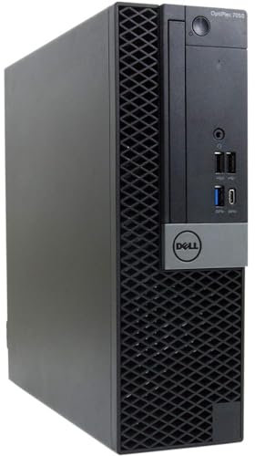 Dell OptiPlex 7050 SFF PC Ordinateur Intel i7-6700, Memoire RAM 16 Go, Disque SSD 512 Go, HDMI, Windows 10 Pro reconditionne