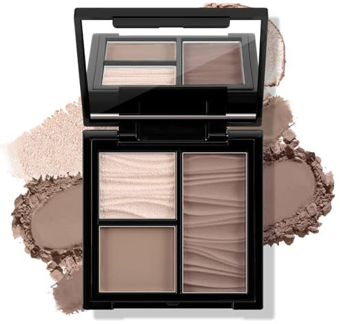 Boobeen Gesicht Bronzer Highlighter Contour Powder Palette, Multi-use Contour Makeup Einfach zu mischen Gesicht Shaping Contouring Matte Bronzer Powder Long Lasting