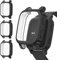 Vancle Schutzhülle kompatibel mit Garmin Venu Sq 2/Sq 2 Music/Sq/Sq Music, Schutzhülle aus weichem Silikon, Rundumschutz, stoßfest (Schwarz/Schwarz/Schwarz)