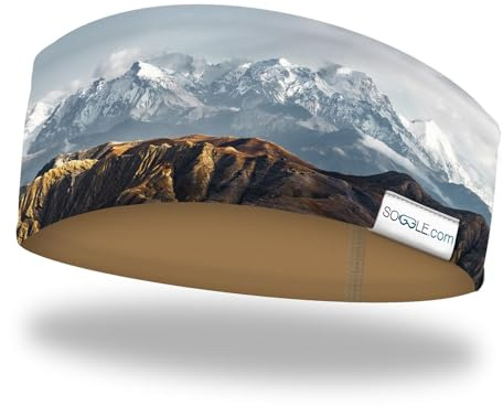 SOGGLE Stirnband mit Wendedesign - weiche Haptik, Headband mit leicht asymetrischem Schnitt, atmungsaktiv und wärmeisolierend