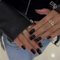 GlamRays Lot de 24 faux ongles courts carrés en acrylique, ongles brillants, pour femme et fille