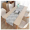 Dsnyu Tischläufer Schwarz Party, Table Runner Elegant Leinen Geometrisch Läufer Tisch Tischdeko Geburtstag Hochzeit 33x200cm