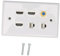 Rface 2 Cat 6 Wall Plate HD Multimedia Interface Wall Panel Aall Plate Aall Panel Home Wall Faceplate,HD Multimedia Interface Wall Plate 6 Ports TV F Head CA Aall Plate for Home