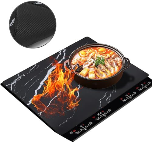 Txmyxgs Induction Hob Cover 61.5 x 53 cm Marble Structure