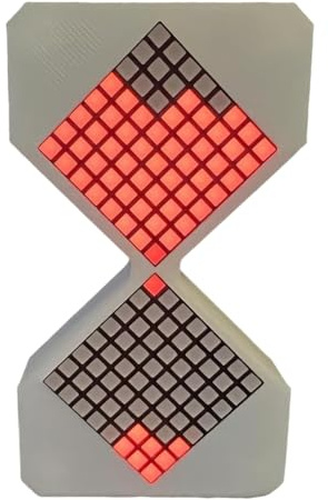 Bosiyrggrl Sablier Électronique, Sablier LED Électronique, Ornements, Salle de Classe, Décoration de Cuisine Rouge