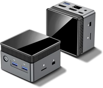 2026 Neuester Mini-PC, 8 GB RAM 256 GB SSD, Intel N5105 Prozessor (bis zu 2,9 GHz), Mini-Desktop-Computer unterstützt 4K Dual-Display, WiFi & BT 5.2 für Business, Büro, Heimserver, Typ-C, USB 3.0