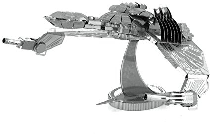 STAR TREK – Kit Modellbausatz 3D: Bird of Prey, Silber (Fascinations mms282 C2)