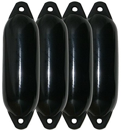 Majoni 4er-Set Bootsfender Star 35 - Farbe schwarz, Länge 62cm