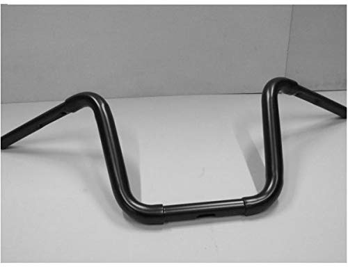GZM Manubrio Apehanger Fat Basso Nero 1-1/4'' (32MM) Universale x Moto Harley Custom Bobber Chopper