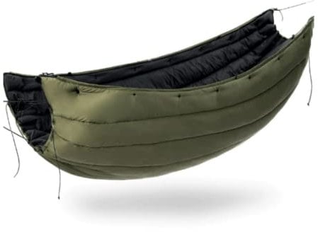 Onewind Hängematte Underquilt, volle Länge unter Decke mit Isolierung für Hängematte Camping, Wandern, Backpacking und Reisen. Leicht und tragbar, OD GRÜN