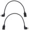YINETTECH Lot de 2 câbles Micro USB vers Mini USB Gauche et Droite Mini USB 5 Broches vers Micro 5 Broches pour Smartphones, tablettes, lecteurs MP3, Haut-parleurs
