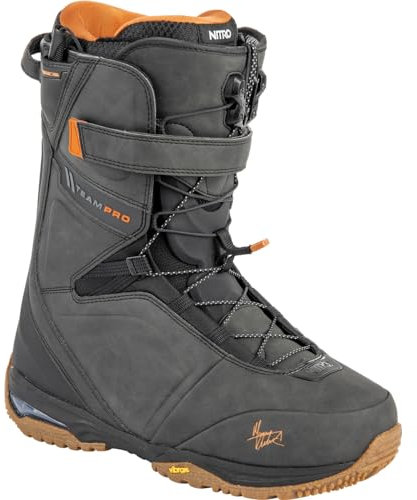 Nitro Herren Snowboards Team PRO TLS '24 Marcus Kleveland All Mountain Freestyle Schnellschnürsystem Boot Snowboardboot, Black, MP 30.0 // EU 45 1/3 // US 12
