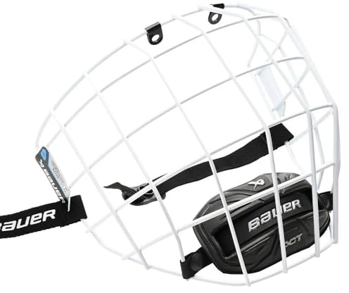 Bauer Facemask Profile II Gitter 2023, Größe:M, Farbe:Weiss