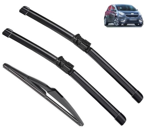 Autowischer kompatibel mit Kia Venga 2009–2020, Auto-Wischerblätter vorne und hinten, weiche Gummi-Scheibenwischer, Auto-Windschutzscheibe, 26 Zoll, 14 Zoll, 12 Zoll, 2016 2017 2018 2019 (Color : 3 w