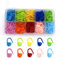 AIOUNIYA Maschenmarkierer Stricken,10 Farben Locking Stitch Maschenmarkierer häkeln mit Aufbewahrungs Box,für Stricken, Häkeln oder Basteln (120 Stück)