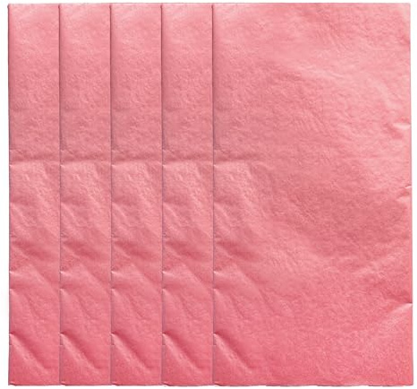 Interdruk Tissue Paper - 5 Blatt 50 x 70 cm - Perfekt zum Verpacken, Verschenken, Basteln - Perlrot, Pearl Red