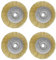 ZephyrCraft Fugenbürste 4er Set 15 mm Breit kompatibel mit Gloria Multibrush effektive unkrautbürste für die Entfernung von Unkraut und Moos Zubehör für Terrassenreiniger