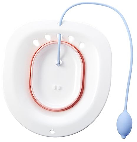 SEWOART Sitzbad Für Toilettensitz Becken Für Wochenbettpflege Sitzbäder Zur Entspannung Faltbares Sitzbadewanne Sitzbadewanne Für Hämorrhoiden Einfacher Aufbau Und Nutzung Spart Platz Im b