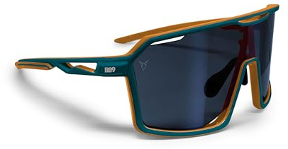 B89 Sportbrille für Damen und Herren aus TR90 fahrradbrille laufbrille – Antibeschlag Linse UV400-Schutz Verstellbares Nasenpad – Mod. BO Sonnenbrillen