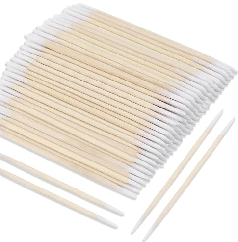 Cotton Swabs,Double Ended Cotton Buds,Nail Seam Dedicated Dirty Picking | Pointed Cotton Buds for Eyebrow Tattoo Beauty Make up Color Nail Seam Dedicated Dirty Picking Sticks,400 Pcs