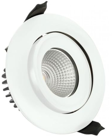 Integral 92mm cut-out IP65 Fire Rated Tiltable Downlight 9W (51W) 3000K 650lm 36 deg beam angle Dimmable