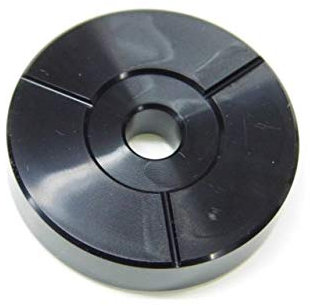 Single-Puck aus Kunststoff, um Schallplatten von 45 UpM abzuspielen (Schwarz)