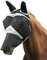 Shires Fliegenmaske mit Ohren und langem Nasenteil für Pferde, Netzstoff, schwarz