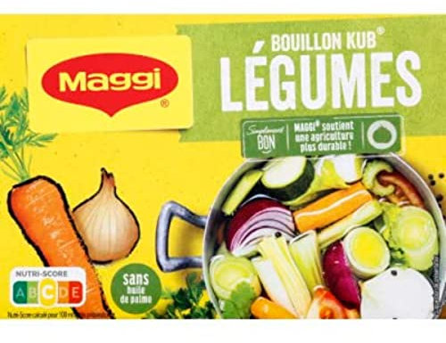 Maggi Bouillon Kub légumes - La boîte de 18 cubes - 180 g