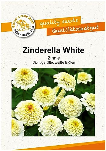 Blumensamen Zinderella White Zinnie Portion