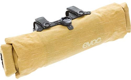 EVOC HANDLEBAR PACK BOA Lenkertasche Fahrradtasche für zusätzlichen Stauraum (Größe: M, 2,5L Stauraum, BOA FIT SYSTEM, beidseitiger Schnellzugriff, wasserfest und schmutzabweisend), Lehm Gelb