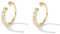 SLUYNZ Petites boucles d'oreilles créoles en argent sterling avec zircone cubique pour femmes et filles - Boucles d'oreilles à clip sans piercing, Argent sterling, Zircone cubique (A-Gold)