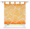 ESLIR Raffrollo mit Schlaufen Transparente Raffgardinen Schlaufenrollo Modern Gardinen Küche mit Strichen-Muster Orange BxH 100x150cm 1 Stück