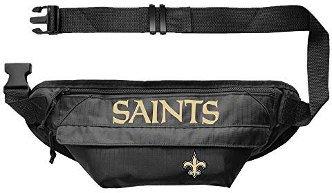 Littlearth NFL New Orleans Saints NFL Große Bauchtasche – Hüfttasche – Team-Farbe, 35,6 cm B x 15,2 cm H x 10,2 cm T