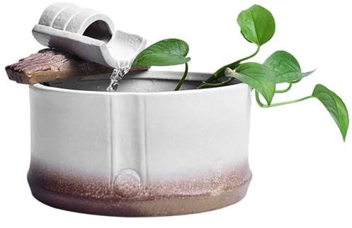 Indoor Fountain Ceramic Tabletop Indoor Fountain Waterfall Old School Decor Home Gifts Water Fountains Japanese Home Garden Decorations