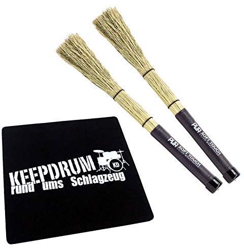 Pur PC0036 Cajon Brush Soft Touch Besen + keepdrum Sitzpad