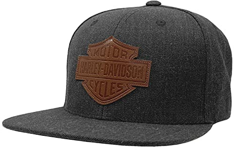 HARLEY-DAVIDSON Men's Bar & Shield Patch Snapback Baseball Cap - Heather Gray