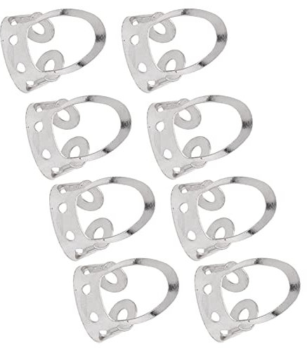 Banjo Finger Picks, verstellbare Metallgitarren-Fingerpicks Praktisch tragbar für Anfänger im Music Club für Gitarristen für Outdoor-Auftritte(Silver)