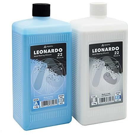 Leonardo Molding Silicone - Gomma siliconica specifica per realizzare stampi che riproducono fedelmente anche i più piccoli dettagli (2 Kg.)