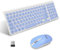 LeadsaiL KF29 Wireless Keyboard and Mouse Set, Wireless USB Mouse and Compact Computer Keyboards Combo, QWERTY UK Layout for HP/Lenovo Laptop and Mac-Blue