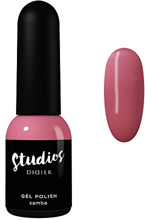 Didier Lab - Premium UV Gel Nagellack Samba - Farbgel für Gelnägel - Auftrag von 1 oder 2 Schichten - Stark Pigmentiert - Gel Polish - Rosa Pink