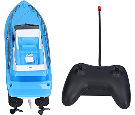 CHICIRIS Fjärrstyrd båt, trådlös fjärrstyrd båt, 2,4 Ghz, radiostyrd båt, höghastighetsracingbåt, blå leksaker