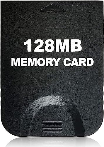 Hyamass 128MB(2043 Blocks) High Speed Gamecube Storage Save Game Memory Card Compatible for Nintendo Gamecube & Wii Console Accessory Kits - Black