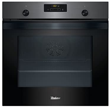 Balay 3HB4841G2 Horno Multifunción, A, Encastrable, 60 cm., 71 l, 7 F, Pirólisis y Aqualisis, Ap. Abatible, Grafito, Control Confort, 10 recetas, Reloj electrónico con programación