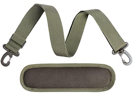 Perfeclan Ersatz-Schultergurt, abnehmbares, gepolstertes Polster, gepolsterter Gürtel für Handtaschen, Gepäck, Tragetaschen, Aktentaschen, Zubehör, abnehmbar, GRÜN