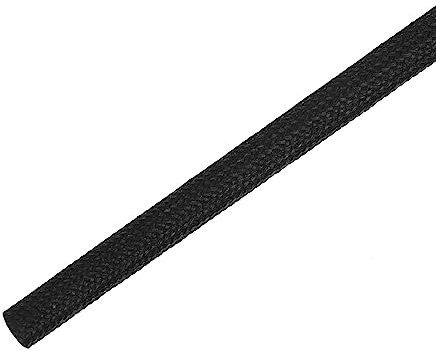 DMiotech 5mm x 5m (16,4 pieds) Manchon Fibre Verre Isolant Petites Lignes Tissu Tube pour Fil Protégeant avec Résine Noir